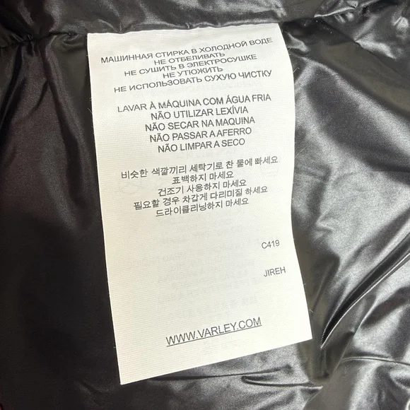 Anthropologie Varley Silverlake Gilet Longline Puffer Vest Red Small Oversized - Picture 12 of 13